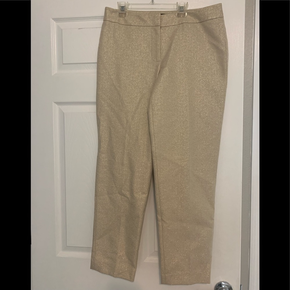 Talbots metallic dress pants